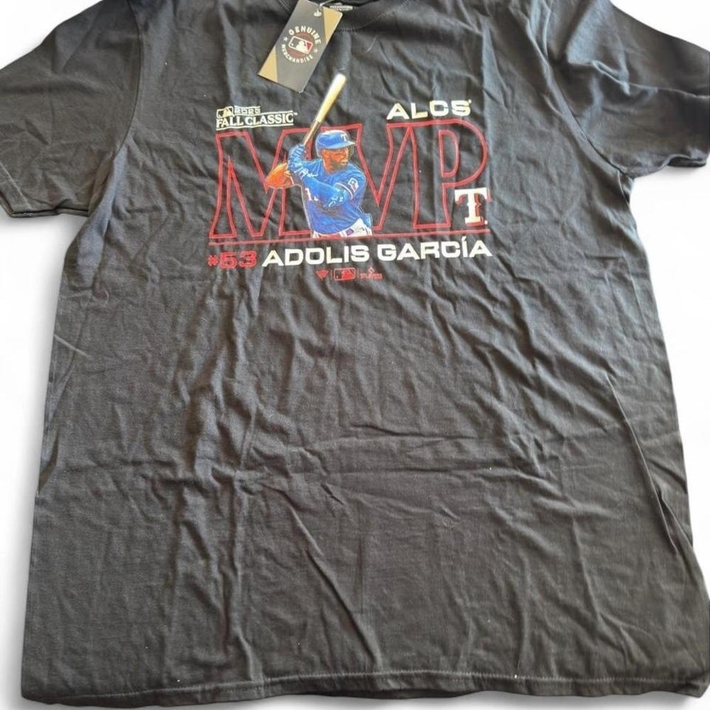 Fanatics Texas Rangers Adolis Garcia 2023 ALCS MVP Shirt Mens XL Black MLB New